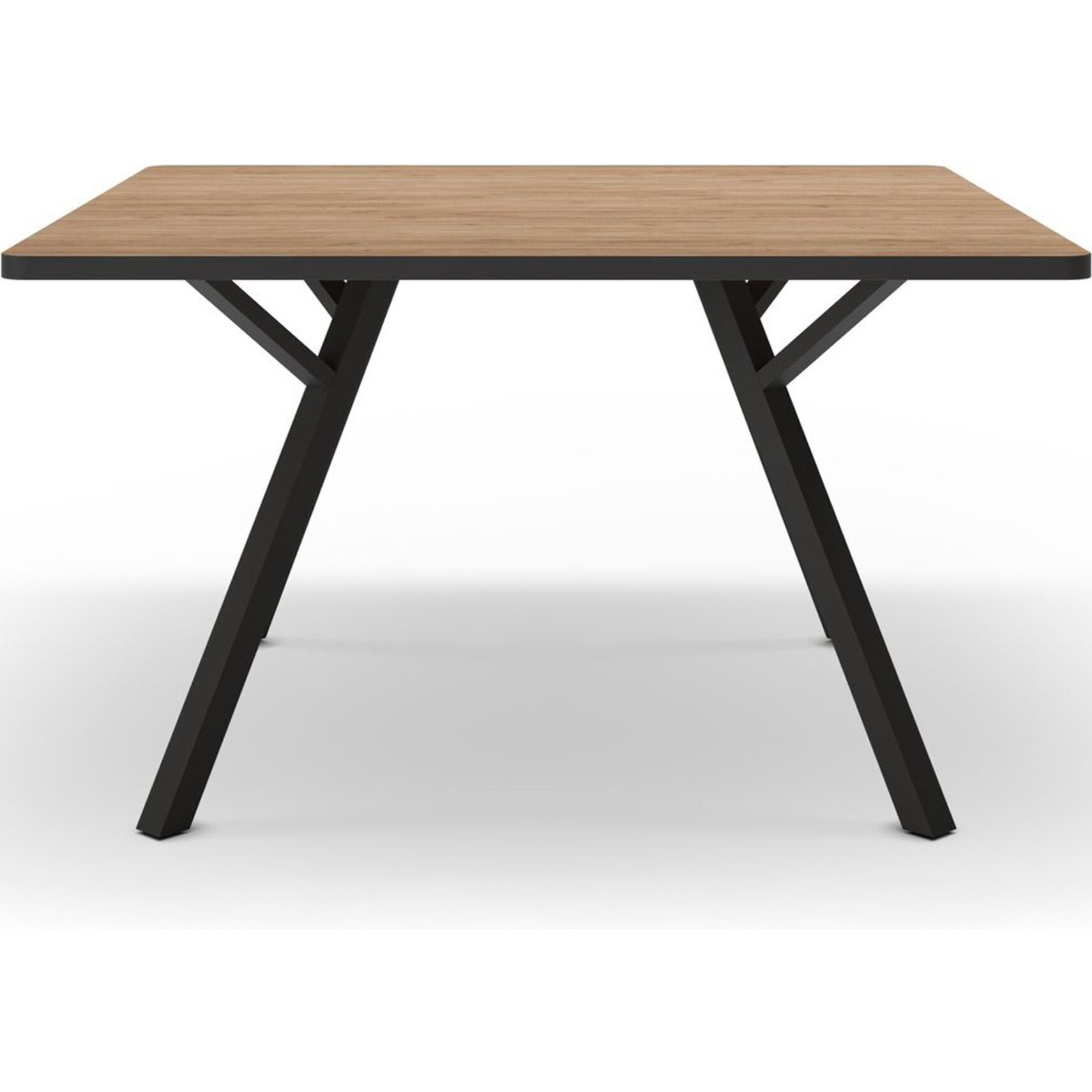 Table à manger carrée effet chêne - BRANN