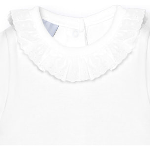 Body bebé manga corta cuello batista