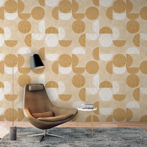 Papier peint panoramique Groove - Ocre