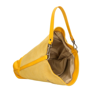 Borsa a spalla da donna - Modello Graziana - Vera pelle - 33.0 x 35.0 x 11.0 cm