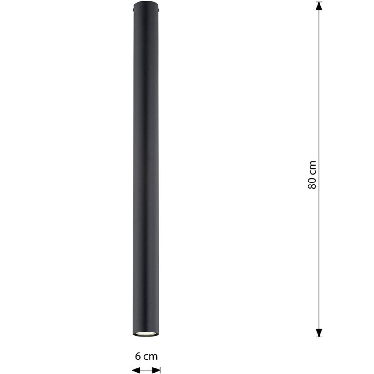 Lampada a sospensione Tecno in acciaio nero opaco