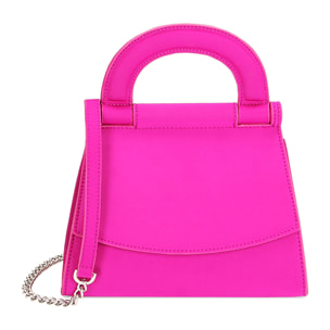 Mini bag fucsia in tessuto