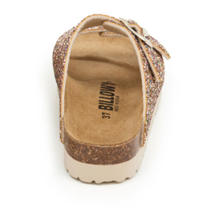 Sandalo con zeppa BILLOWY DORATO