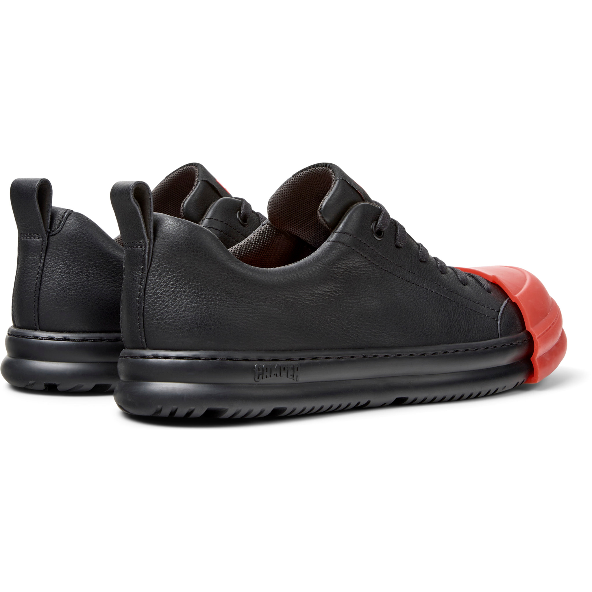 Zapatos de cordones - CAMPER Junction Runner - Negro - Cuero liso