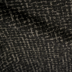 Chaise en tissu texturé noir - Danaë