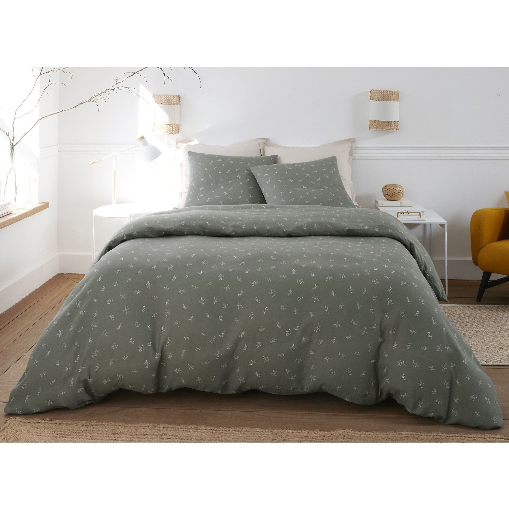 Parure housse de couette coton multicolore