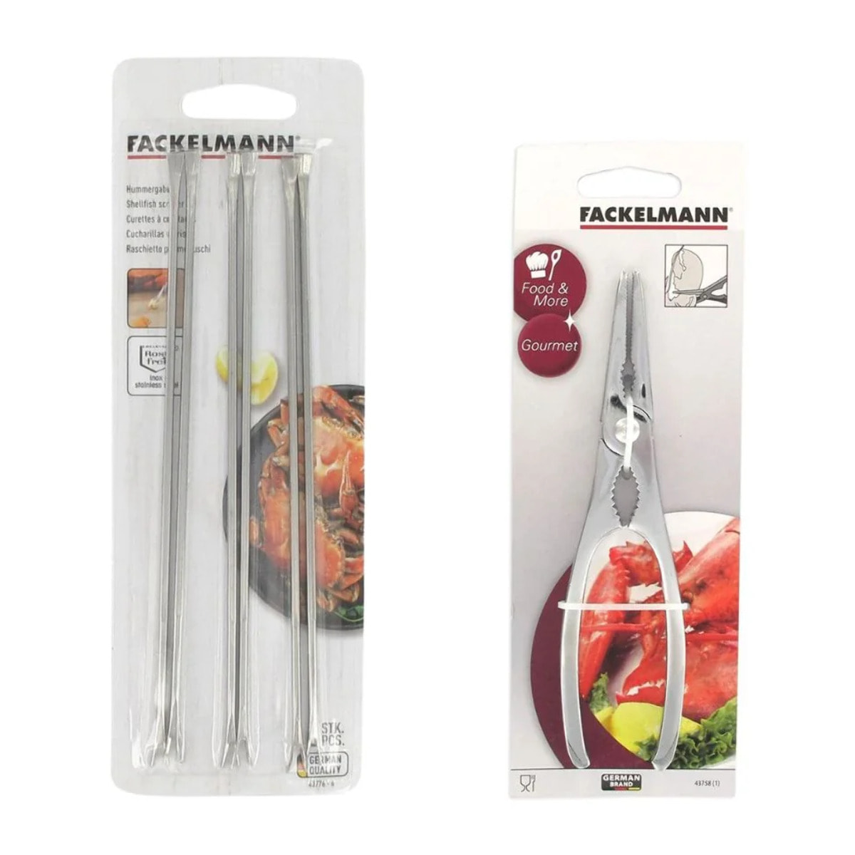 Ensemble de 2 ustensiles de cuisine pour crabes et homards Fackelmann Spécialités Culinaires