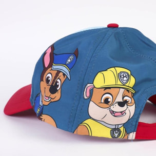 Gorra con visera curva de la patrulla canina - tricolor - apta de 4 a 8 años - con material brillante - gorra para niños con velcro trasero ajustable