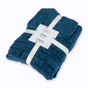 UNO CASA DESIGN Accappatoio con Cappuccio Julia in Spugna di Puro Cotone 400 gr