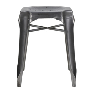 Tabouret en métal noir au style Industriel - STEAL