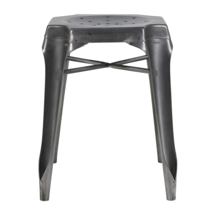 Tabouret en métal noir au style Industriel - STEAL