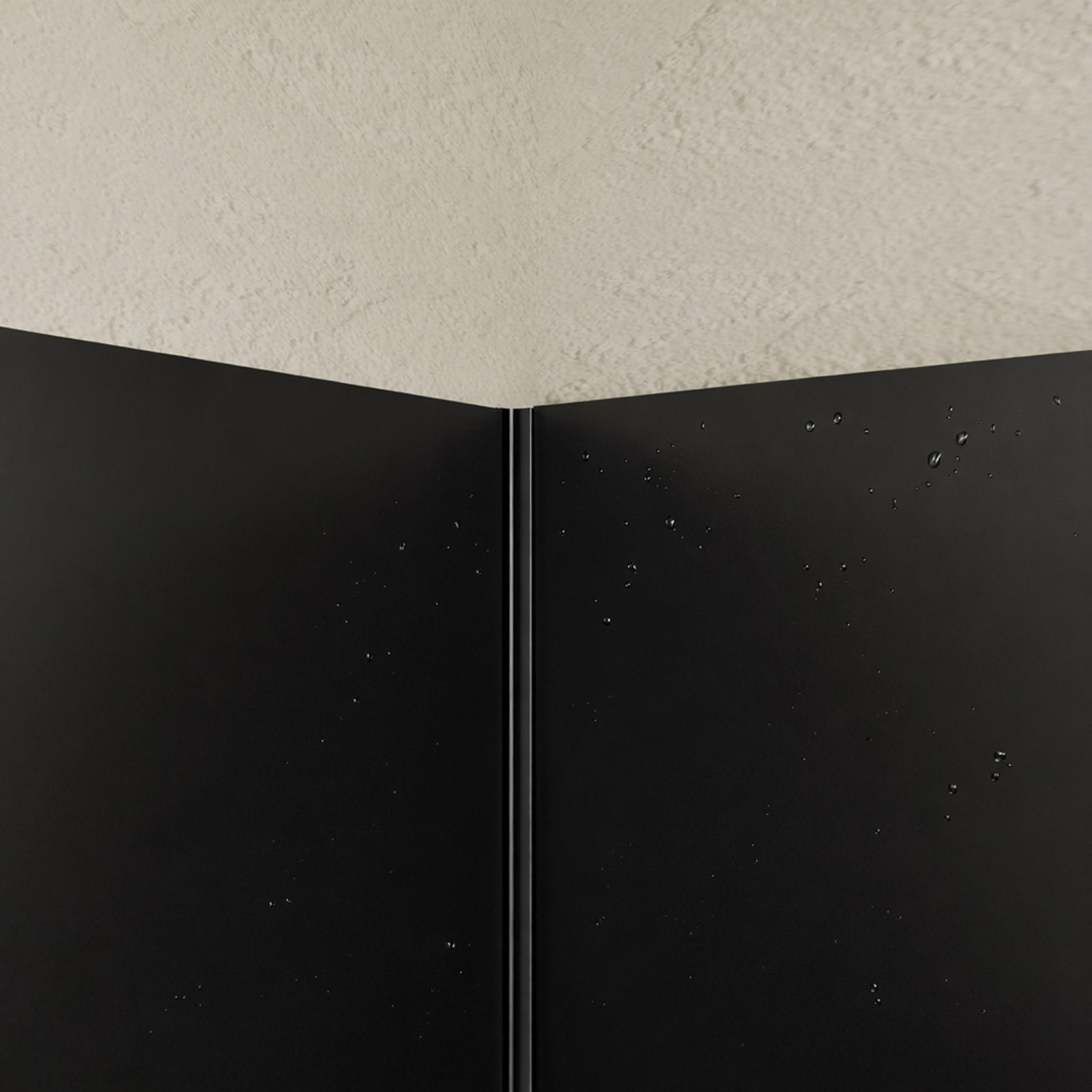 Pack 2 Panneaux Muraux en Aluminium Noir 90x210 cm + Profilés Noir - WALL'IT