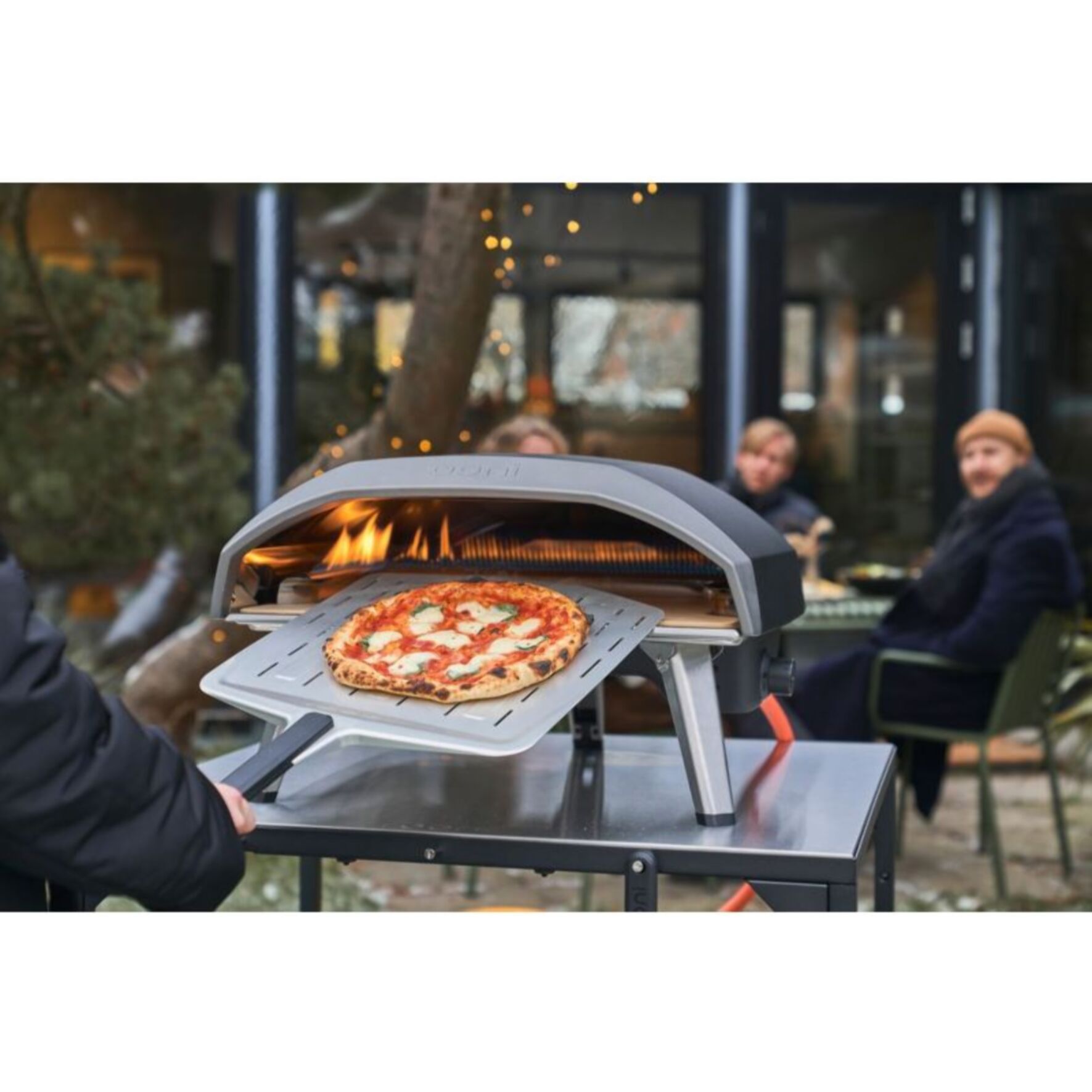 Four à pizza gaz OONI Koda 16 noir pizza 40 cm, préchauffage 20 min, de 155 à 500°C