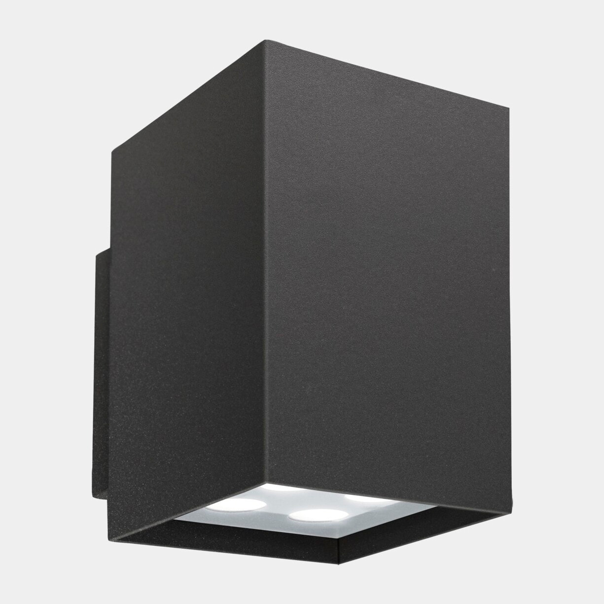Ledsc4 LedsC4 - Aplique LED Afrodita para Exterior, Emisión Simple, Eficiencia Energética, IP Protegido, 2700K-4000K, Gris Urbano, Fácil Instalación, Alta Durabilidad