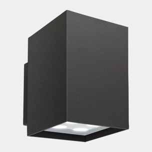 Ledsc4 LedsC4 - Aplique LED Afrodita para Exterior, Emisión Simple, Eficiencia Energética, IP Protegido, 2700K-4000K, Gris Urbano, Fácil Instalación, Alta Durabilidad