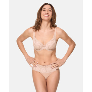 Sujetador con aros Flower Elegance. Con encaje reciclado