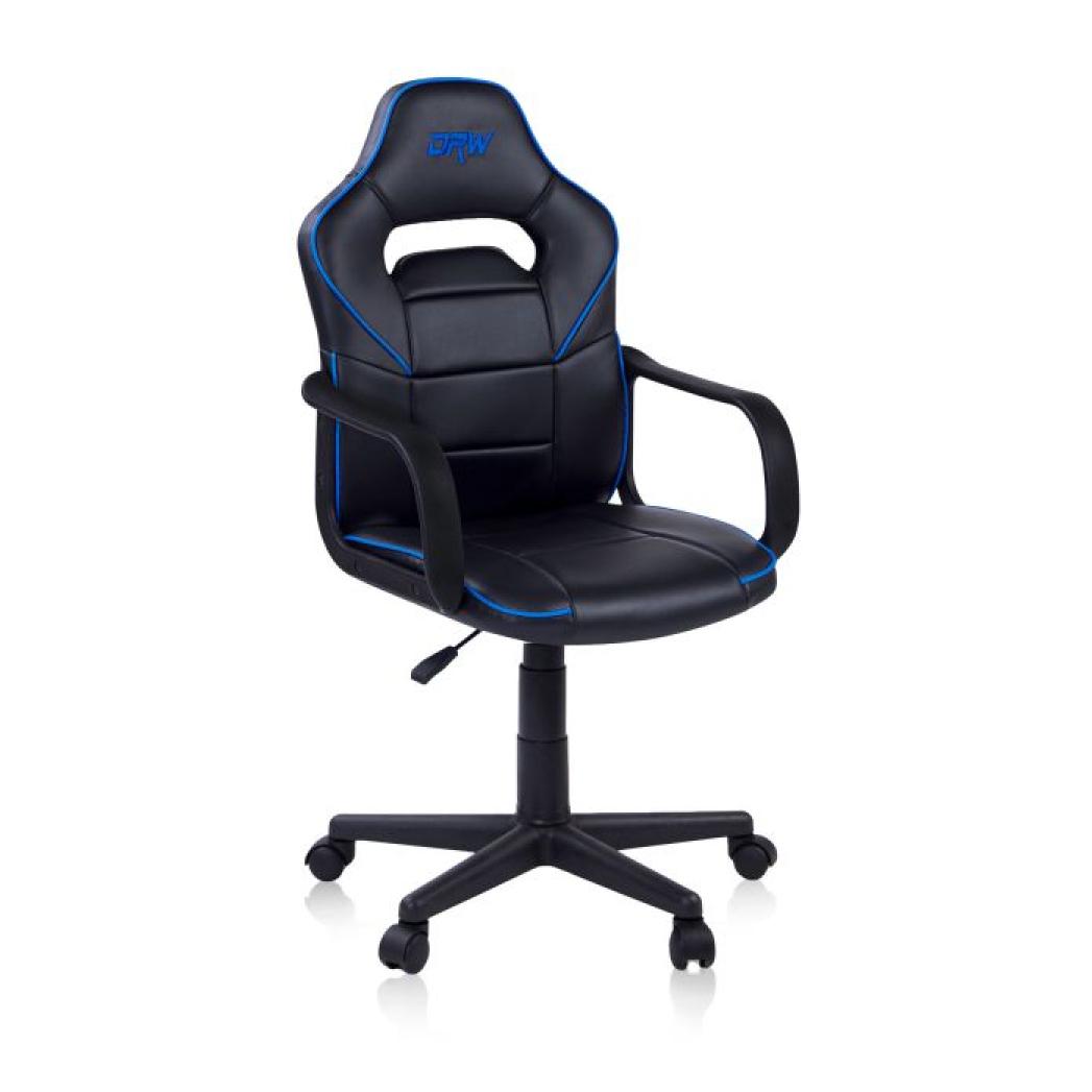 Silla gaming DRW Black Negro - Azul DRW