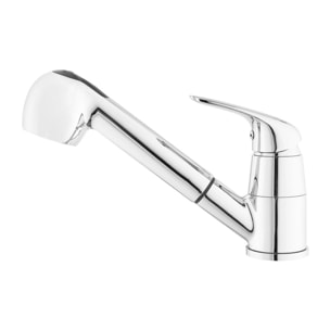 S-Line Pro mitigeur d'évier sur pied avec douchette extractible, 2 jets, chrome (SIKOBSLPRO283)