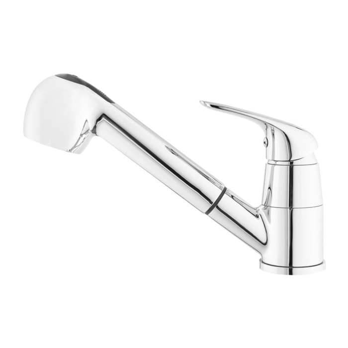 S-Line Pro mitigeur d'évier sur pied avec douchette extractible, 2 jets, chrome (SIKOBSLPRO283)