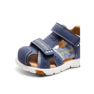 Sandalias Cerradas de Bebés Suela Antideslizante Azul Marino