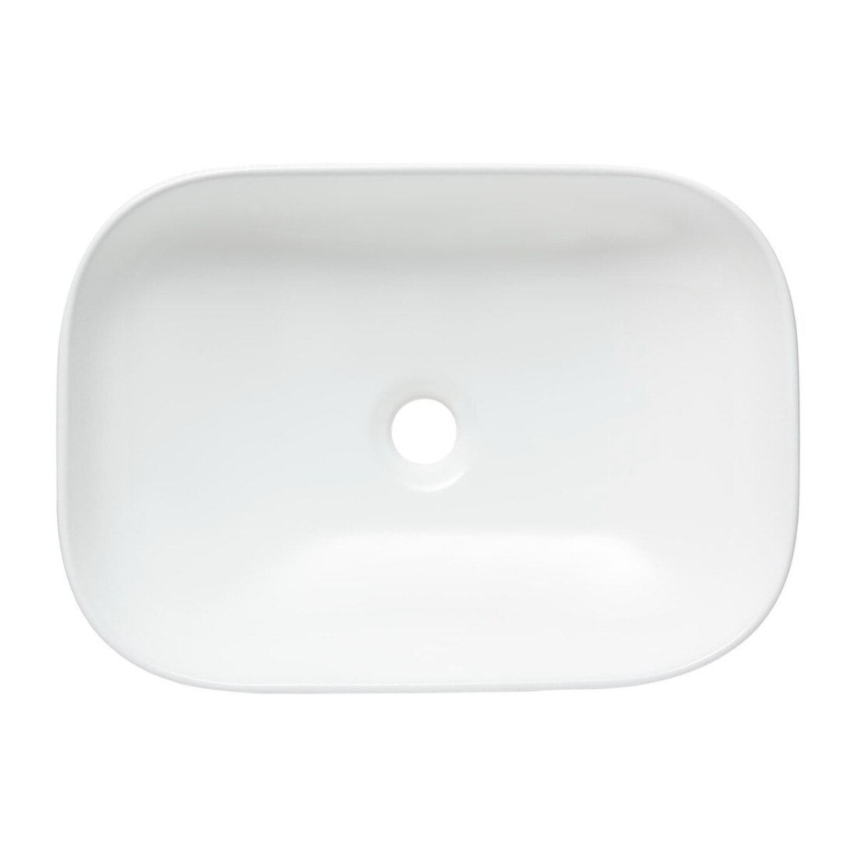 Vasque à poser 45,5 x 32,5 cm - blanc brillant - sans trop-plein - Infinitio SAT