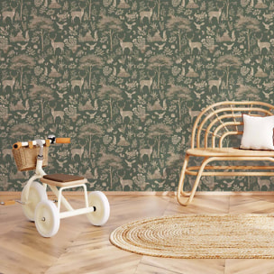 Papier peint enfant Brume des Bois Intissé