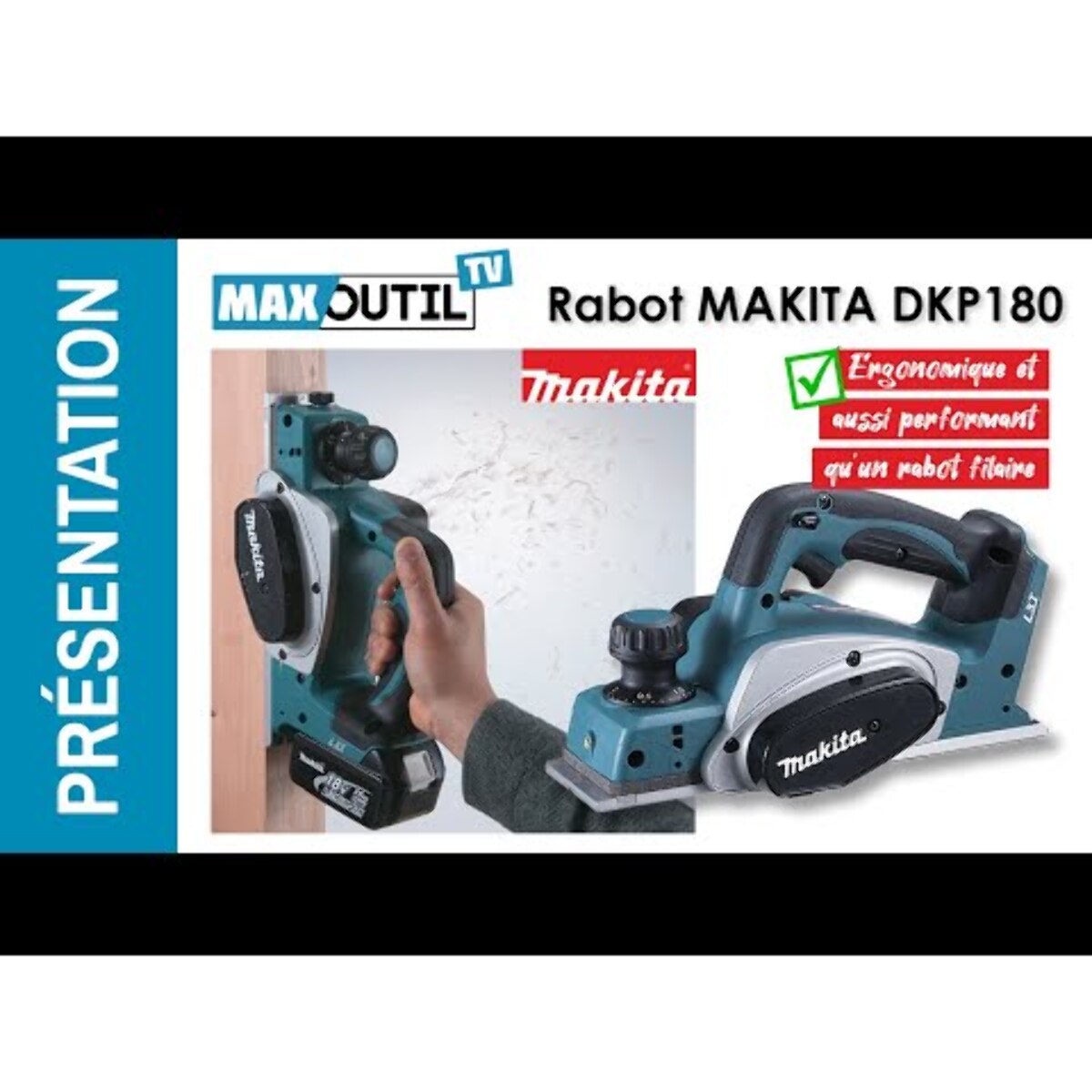 MAKITA 18 V Li-Ion 5 Ah 82 mm Planer - 2 baterías, cargador, maletín - DKP180RTJ