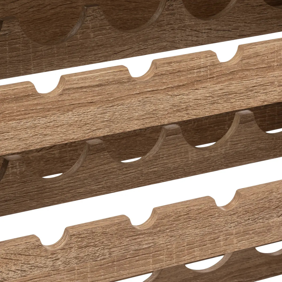 Meuble bar x25bouteuilles Effet chêne naturel Aliaj