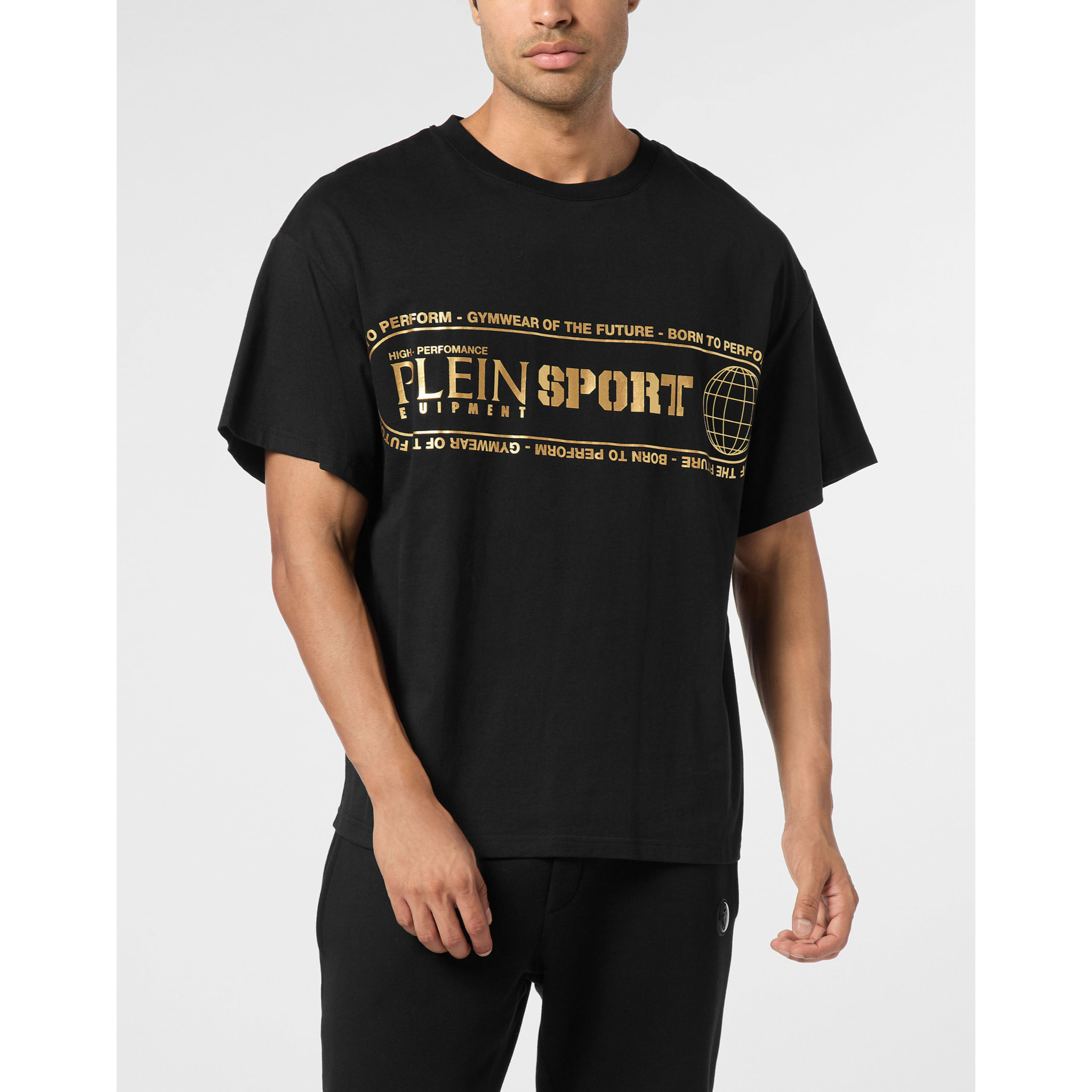 PLEIN SPORT Camiseta Cuello Redondo Ss LOGO