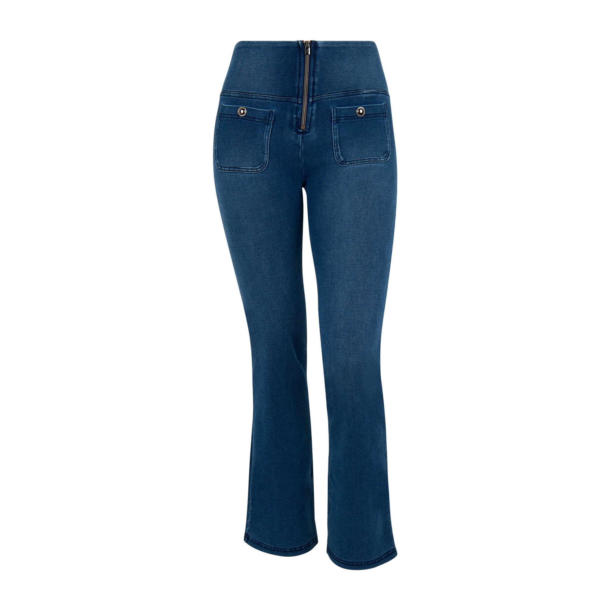 Pantaloni WR.UP bootcut in denim satinato