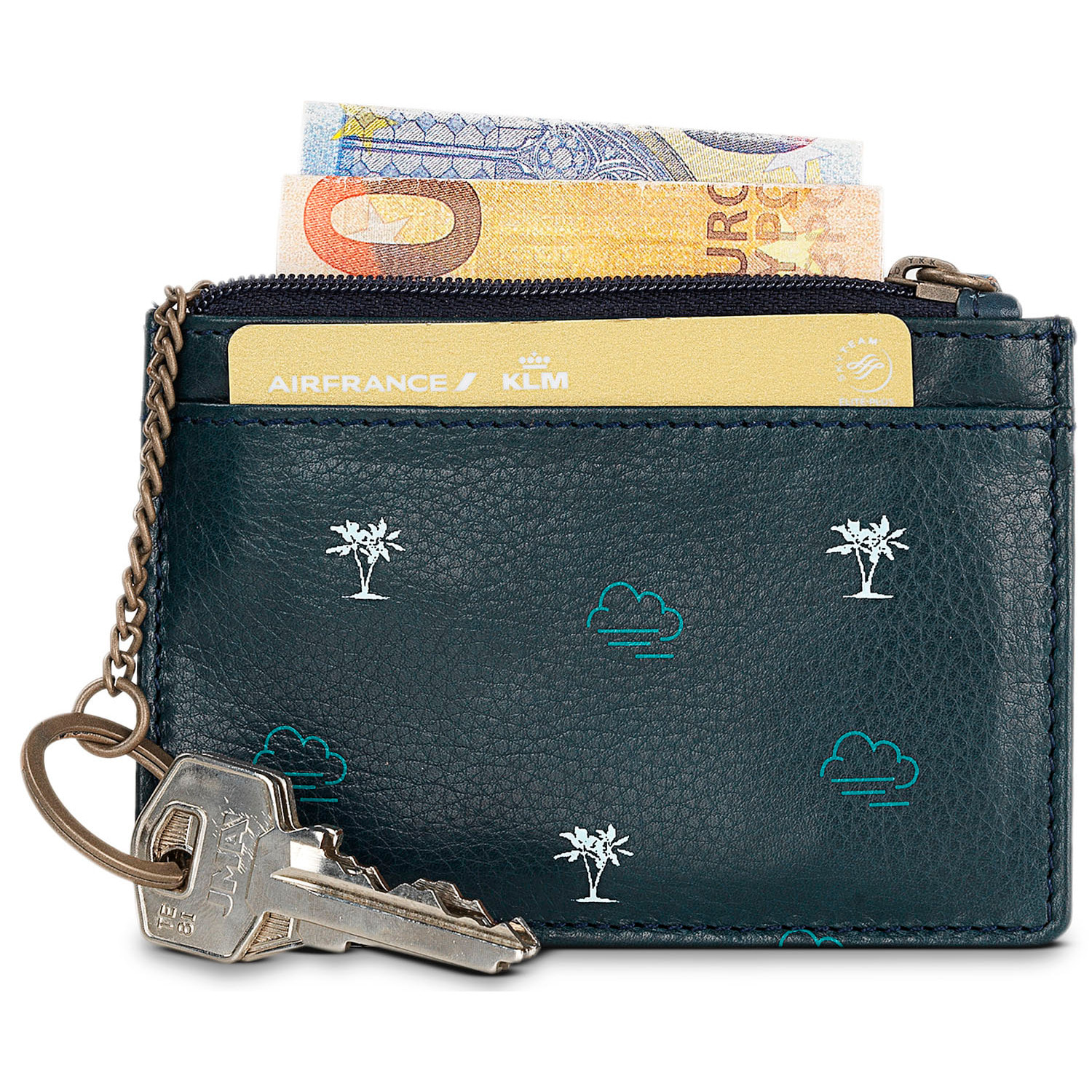 Monedero Piel Hombre Skpat Dundee Azul Marino