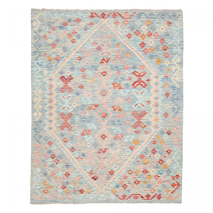 Tapis kilim, motif ethnique authentique, tissé plat ZIZO