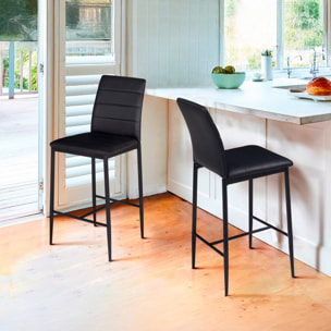 Tabourets de bar Regilux noirs