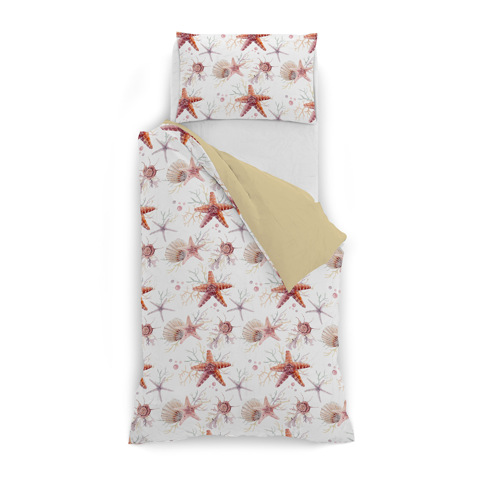 PARURE COPRIPIUMINO FANTASY MADE IN ITALY MICROFIBRA-STARFISH SINGOLO