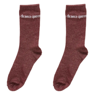 Coffret mug 38cl + chaussettes Drama Queen bordeau