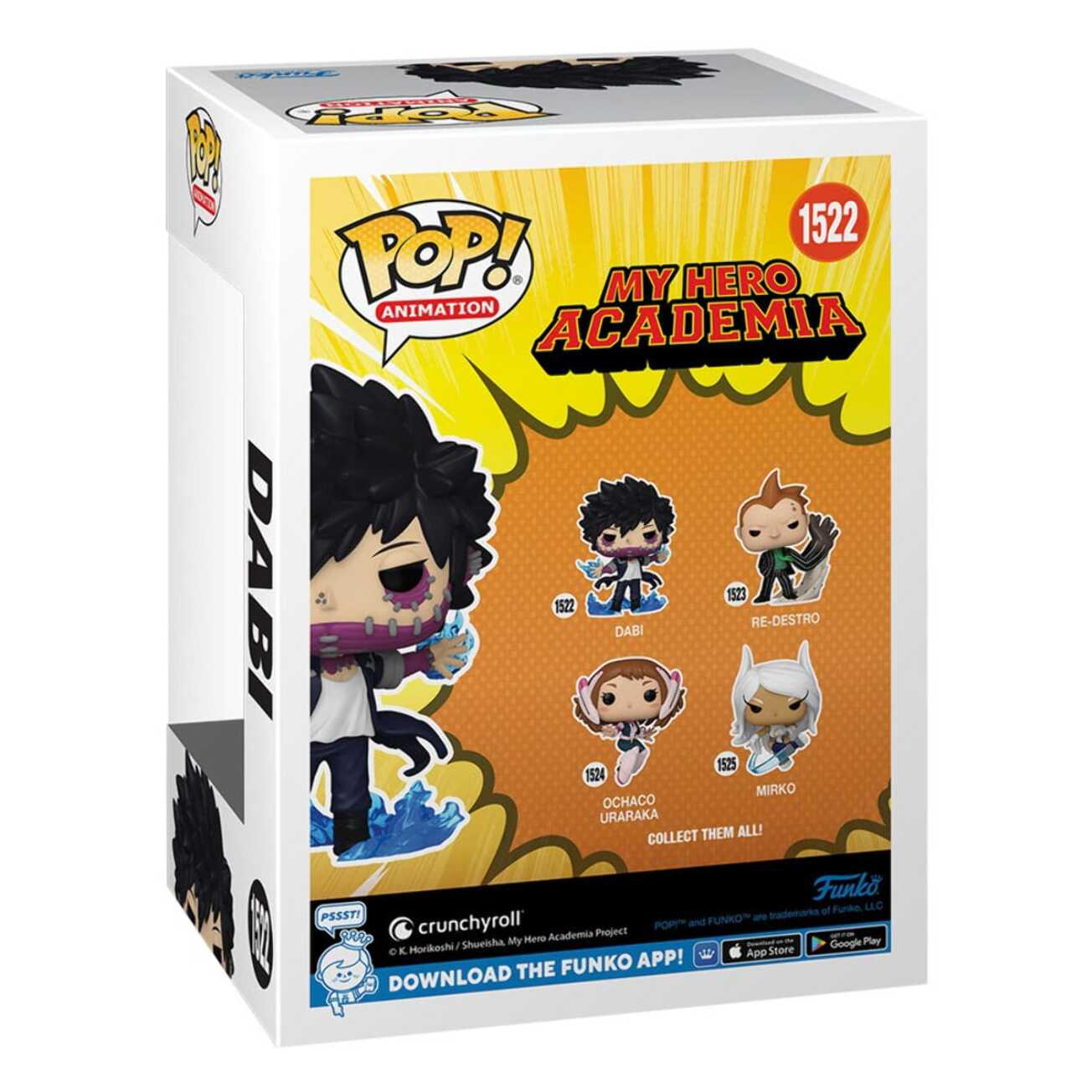 My Hero Academia Pop! Animation Figure in Vinile Dabi (Fiamme Blu) 9 Cm Funko