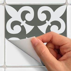 Stickers muraux - Sticker Mural Carrelage adhésif Cuisine Salle de Bain - 60 STICKERS CARREAUX DE CIMENT AZULEJOS MIANINA