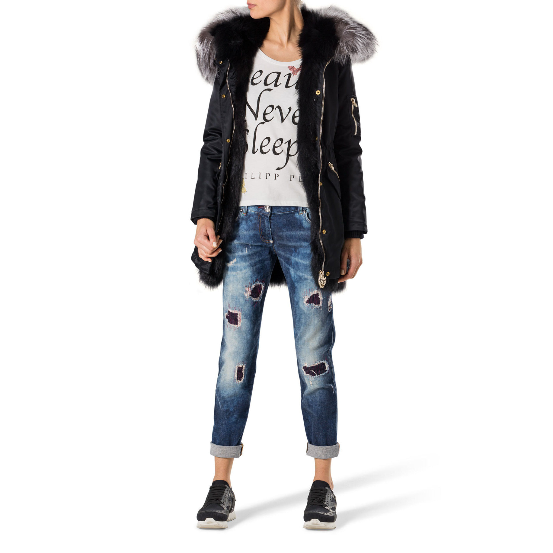 PHILIPP PLEIN boyfriend cut "one two step"