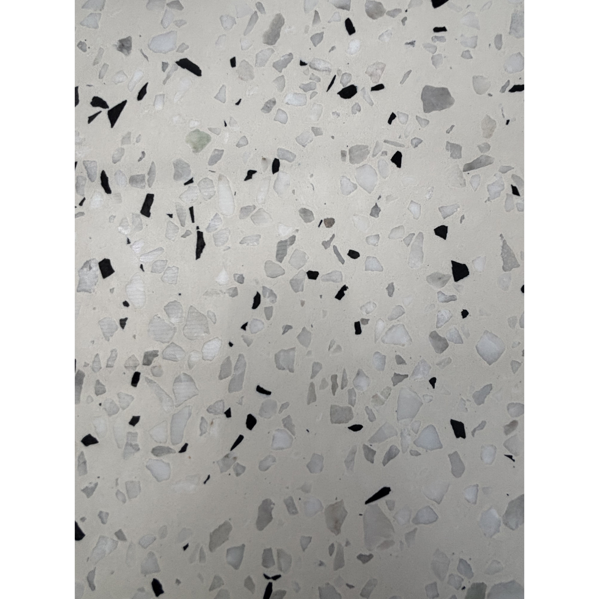 BISTRO - Ensemble repas de jardin 2 places en acier et plateau terrazzo - vert