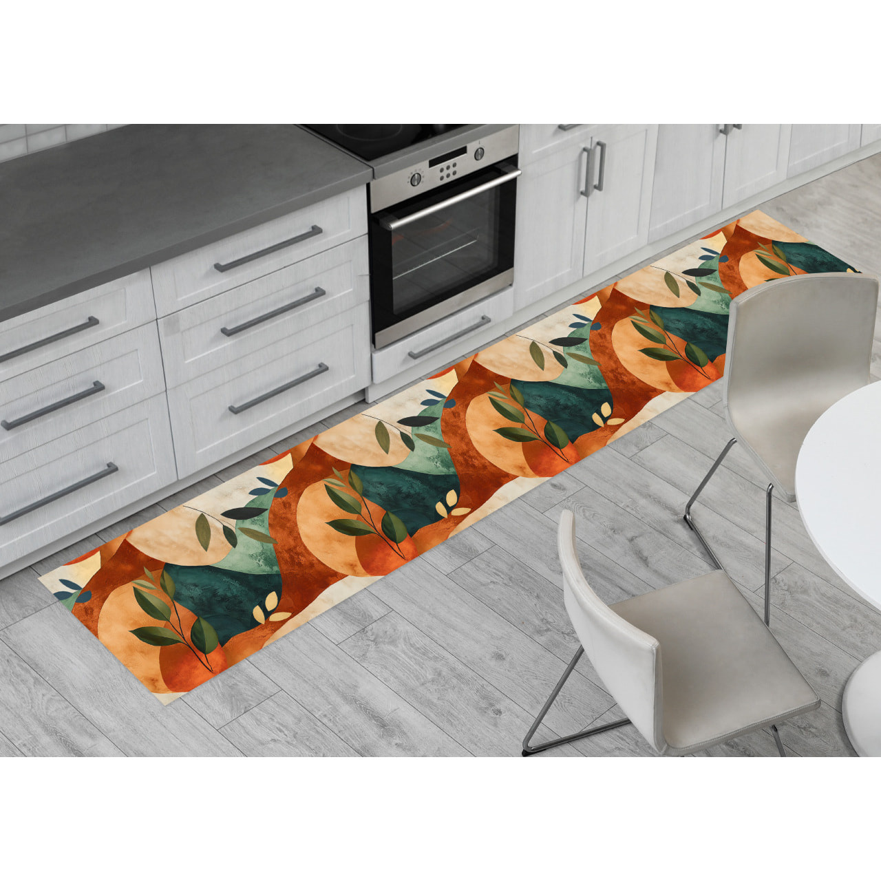 Tappeto Passatoia Corsia Cucina Ingresso Antimacchia Disegno Naif 3583