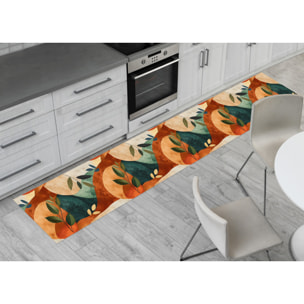 Tappeto Passatoia Corsia Cucina Ingresso Antimacchia Disegno Naif 3583