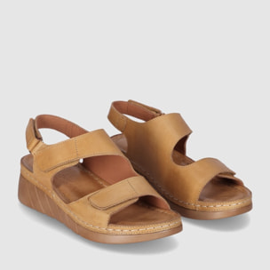 Sandalias de Piel - Cuero - Tacón: 3 cm