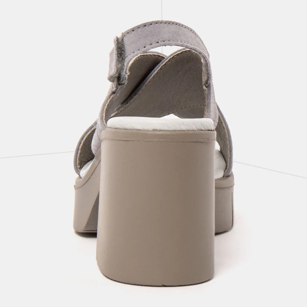 Sandalias con tacón 1990 NOBUCK DENIM / EIVISSA color Denim