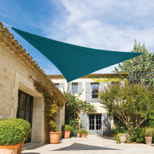 Voile d'ombrage triangulaire Shae Bleu canard