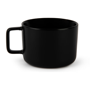 Set de 4 Tasses Jumbo Excelsa – Nordic, Stoneware Noir