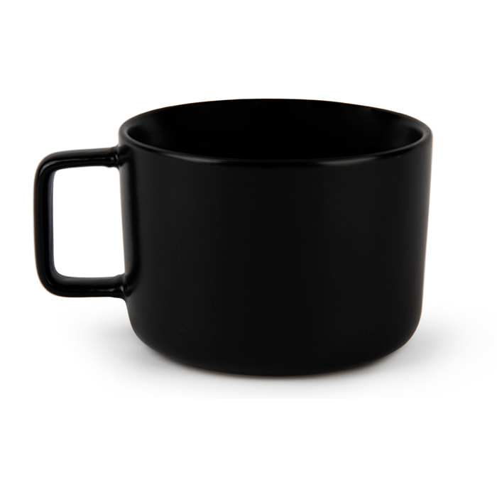 Set de 4 Tasses Jumbo Excelsa – Nordic, Stoneware Noir