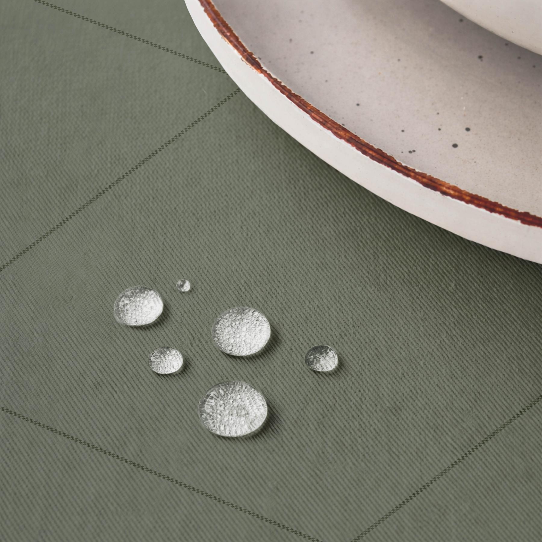Nappe anti-taches LAO VERT - en 100 % coton