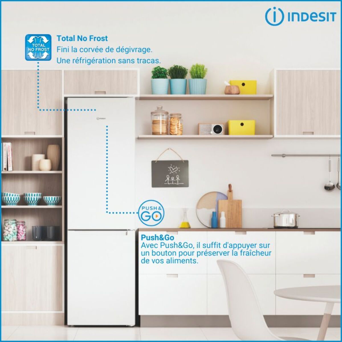 Réfrigérateur combiné INDESIT INK25322W4E