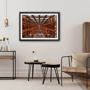 Affiche photo library in berlin - Affiche sous cadre noir