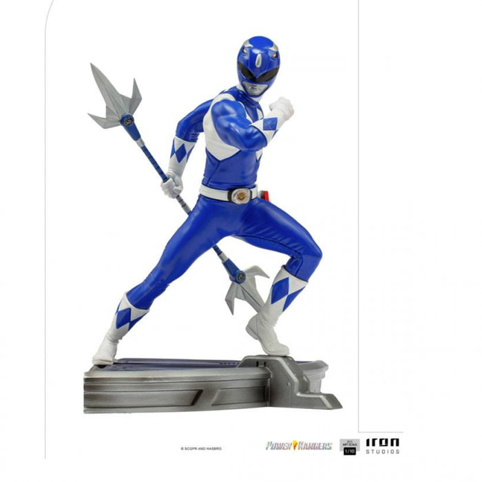 Power Rangers Bds Art Scale Statua 1/10 Blue Ranger 16 Cm Iron Studios